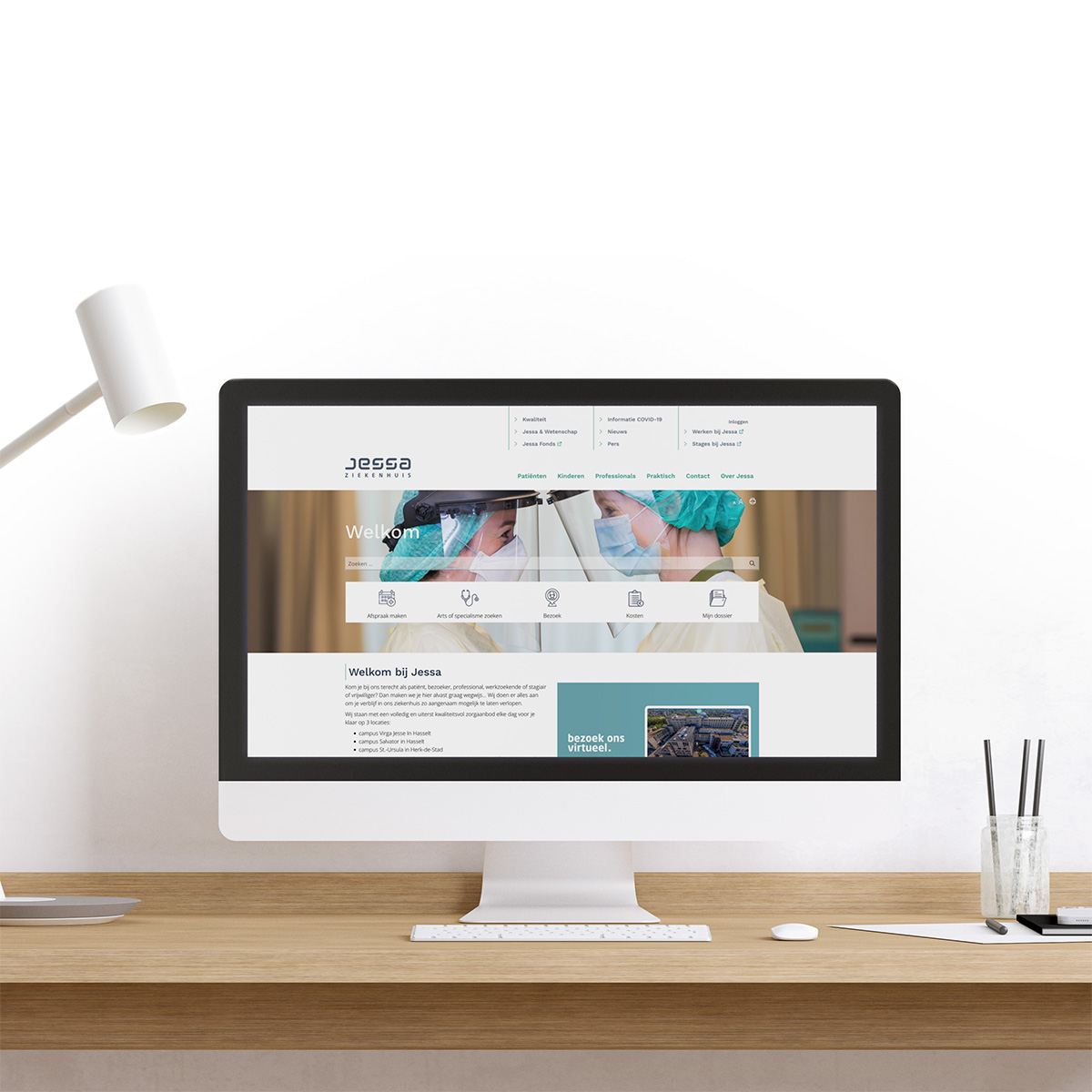 Vandaag lanceerden we onze 𝗻𝗶𝗲𝘂𝘄𝗲 𝘄𝗲𝗯𝘀𝗶𝘁𝗲 🤩 én een nieuw intranet voor 3.800 medewerkers en artsen. 

Ga zeker eens kijken 👉 jessazh.be