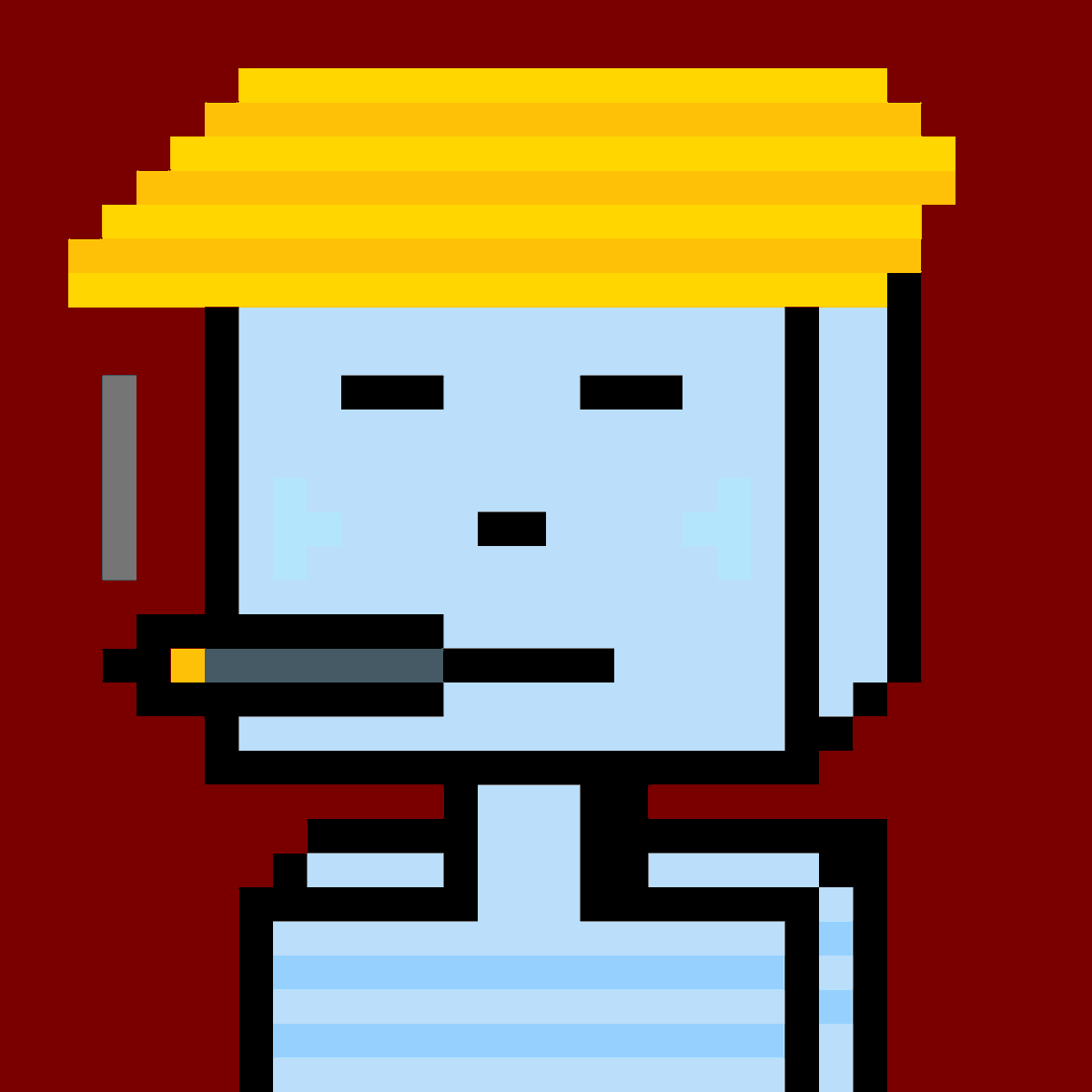"Robosam #4" (yellow hat smoker) is now available on 
<a href="/opensea/">OpenSea</a>
-
Price : 0.01 #eth
Edition : 1/1
No gass fee
-
Link:
opensea.io/assets/0x495f9…
-
#NFTGiveaways #NFTartist #NFTCommumity #NFTdrops #pixelart #Robot #nftdrop #nftart #NFTProject #EthereumNFTs #NFTartwork #pixelartist