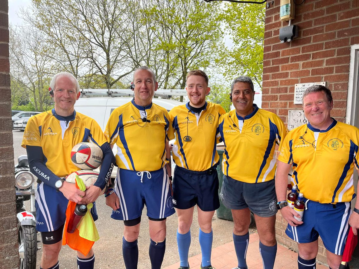 RanbirRef's tweet photo. A few pics of some of us WSOR Referees from Sunday May 1st at Barkers Butts RFC for the Warwickshire Cup Age Group Finals and Plate Games.
Had a fantastic day and all Credit goes to all the Teams that made it there.
🏉🏉🏉🏉 https://t.co/pZ3qAhXNze