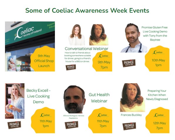 Coeliac Awareness Week 2022 Kicks Off Next Week!
Here's a look at some of the virtual events taking place sponsored by <a href="/promiseglutenfr/">Promise Gluten Free</a> Register Now for FREE coeliac.ie/awareness-week… #CoeliacAwareness22 #glutenfree #CoeliacCircle
