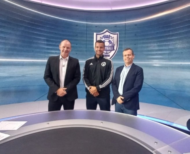 This week on the @uaefootballshow we have former <a href="/NUFC/">Newcastle United</a> legend Steven Taylor in the studio.
We talk coaching at Gulf United FC, his memories of Sir Bobby Robson and his plan to be in the dug out at St James Park one day...
8pm tonight <a href="/dubaisportstv/">قناة دبي الرياضية</a>