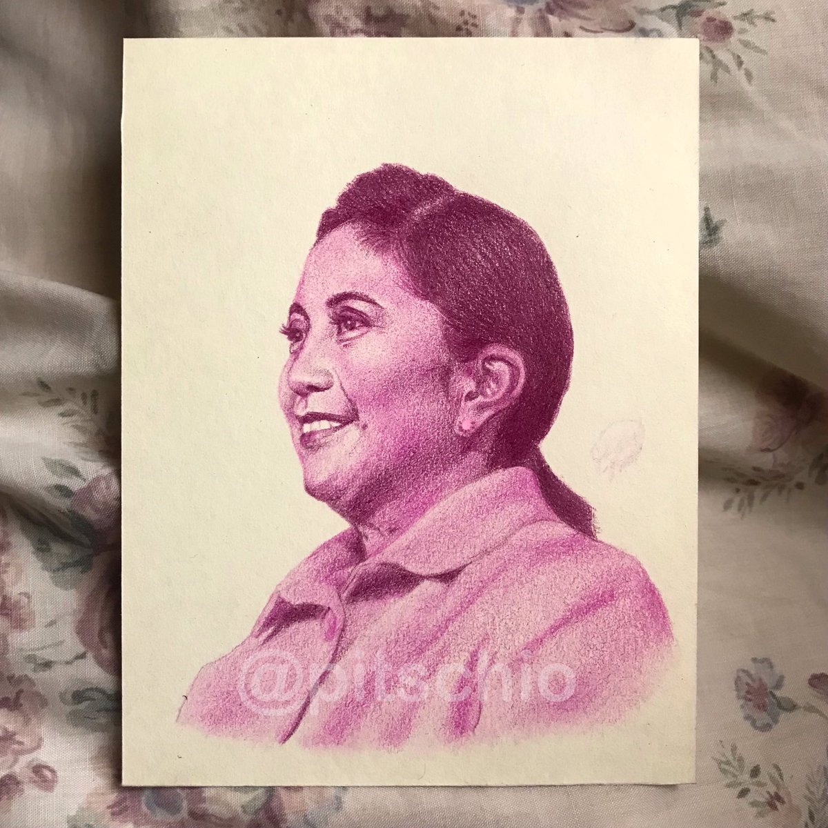 pitschio's tweet photo. In the end, the last man standing is a woman. Made a quick sketch of VP @lenirobredo 🌷

#ipanalona10to #LeniKiko2022 #LeniRobredo #LabanLeni2022 https://t.co/R78d1z8kjs