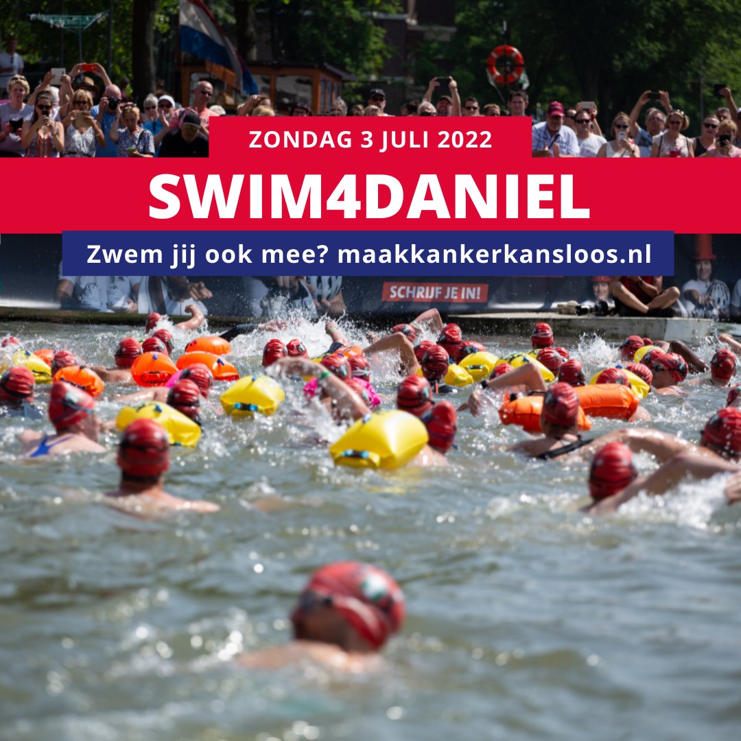 Zondag 3 juli 2022 vindt het buitenwater zwemevenement #Swim4Daniel plaats. Op een unieke locatie in #Rotterdam: De Wijnhaven. Samen duiken 🏊 we in het #water voor een dierbare die te maken heeft (gehad) met #kanker. Meer info en aanmelden 👉 bit.ly/3OSmCjC #mkk