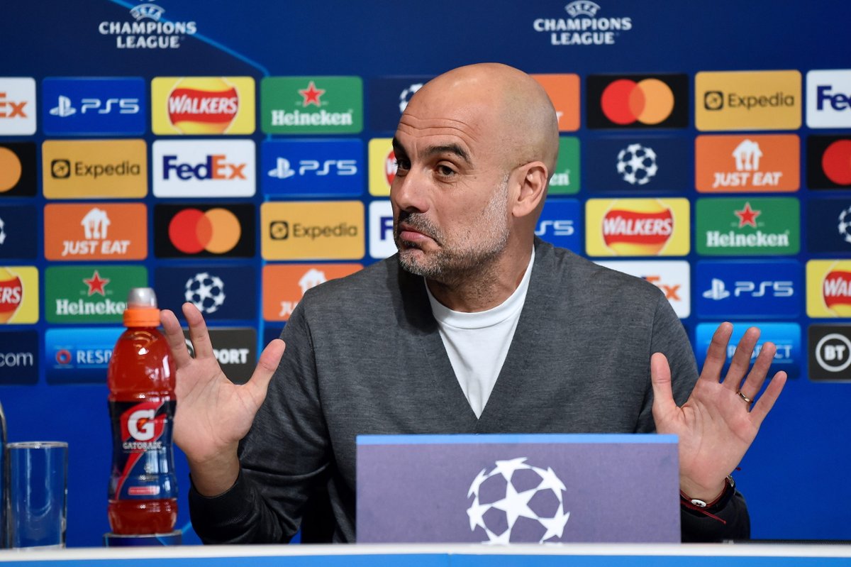 BarcaUniversal's tweet photo. Pep Guardiola: "Barcelona's 4-0 win vs Real Madrid? I've only seen highlights, I didn't see the full match in detail. I know Ancelotti did something he didn't normally do tactically. I can't take anything from that to help us in this game." https://t.co/xowySkJzE9