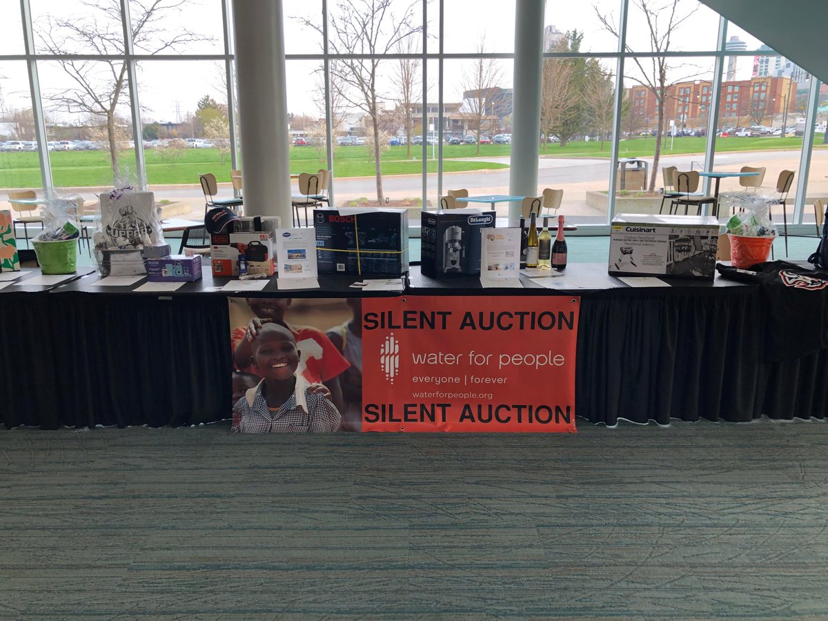 Check out the Water For People Silent Auction table in the Lobby! Closes TODAY at 3:15PM! #Water22
