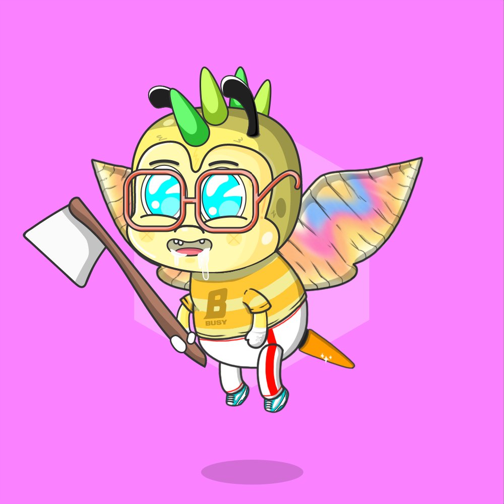 Happy Tuesday Fellow Tweeters! Keep Smiling. Friday is on its way!!! #NFTs #nftart #NFTshill #NFTCommumity Follow &amp; Retweet!  @BusyBeesClubNFT <a href="/JustJetz/">Just Jetz</a>