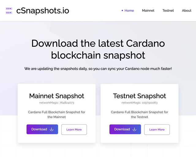 StakePool247's tweet photo. ๐ฅโค๏ธ๐ฅBrand New SPO tool: https://t.co/oIR7FP6TeL
Get your node synced much faster by downloading a snapshot.
#Cardano #EU01 https://t.co/0395ohpCcF