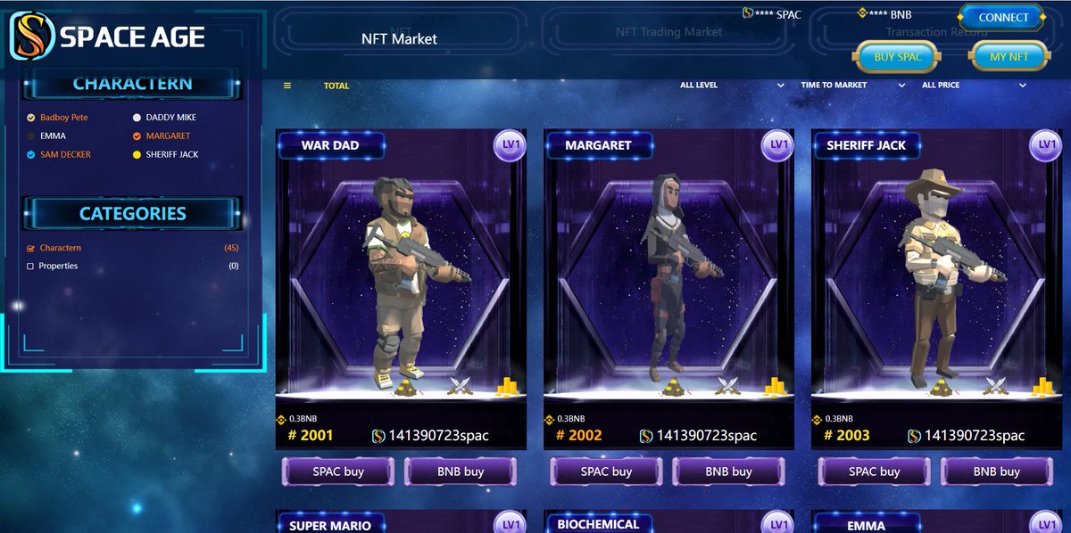 NFT is a ticket to participate in the ecology and games, and holders of 300,000,000+ SPAC will receive airdrops. The more SPAC you have, the more likely you are to get higher rarity and more NFT.
Snapshots of NFT are expected to take place between May 3rd and May 10th.