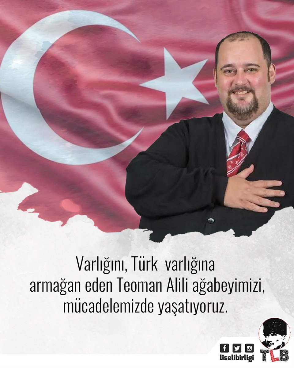 Varlığını, Türk varlığına emanet eden Teoman Alili ağabeyimizi, vefatının birinci yıl dönümünde saygı ve özlemle anıyoruz. 

Teoman ağabeyimizi, mücadelemizde yaşatacağımıza söz veriyoruz. 🇹🇷✊