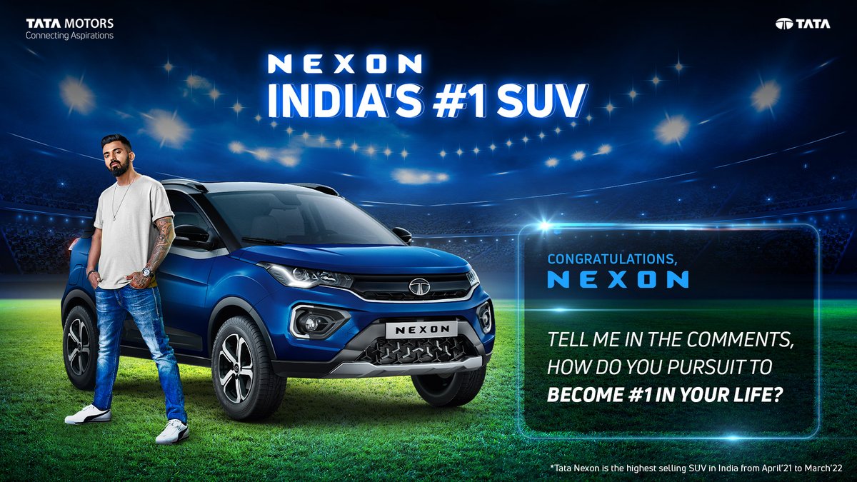 On or off the road, the Tata Nexon strives for excellence. In this #NexLevel journey to be India's #1 SUV, you've got to push your limits and give it your all 👊 How do you strive to be #1? Let me know in the comments below 👇 #NexonNumberOne #ad