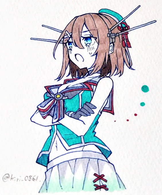 摩耶様⚓

#艦これ版深夜の真剣お絵描き60分一本勝負
#艦これ版真剣お絵描き60分一本勝負_20220503 