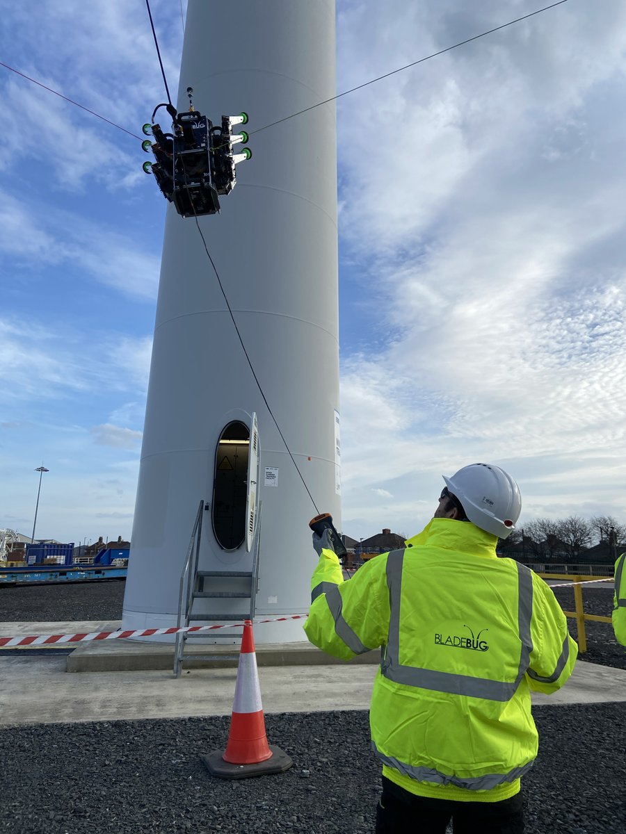 Did you know the BladeBUG advanced robot can be deployed to inspect a turbine blade in just 35 minutes? This is up to half the time it would take a human rope access technician.