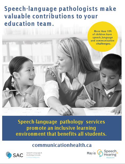 SCDSB_SLP's tweet image. Did you know that Speech-language Pathology services promote inclusivity in the classroom? #maymonth #communicateawareness #scdsbslp