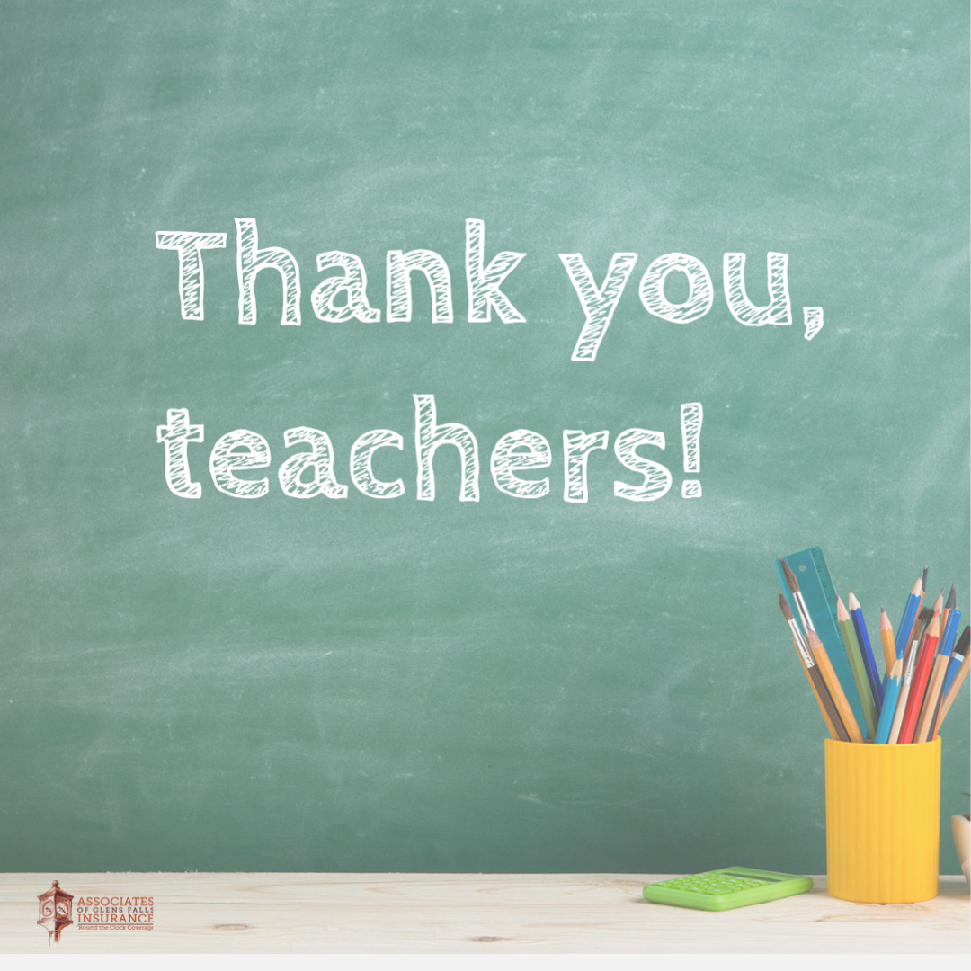 AssocGlensFalls's tweet photo. It's teacher appreciation day! We wouldn't be here without teachers, thank you! #aogf #beyondinsurance #glensfalls #independentagent #teacherappreciation #thankyouteachers https://t.co/ExD79anTjO