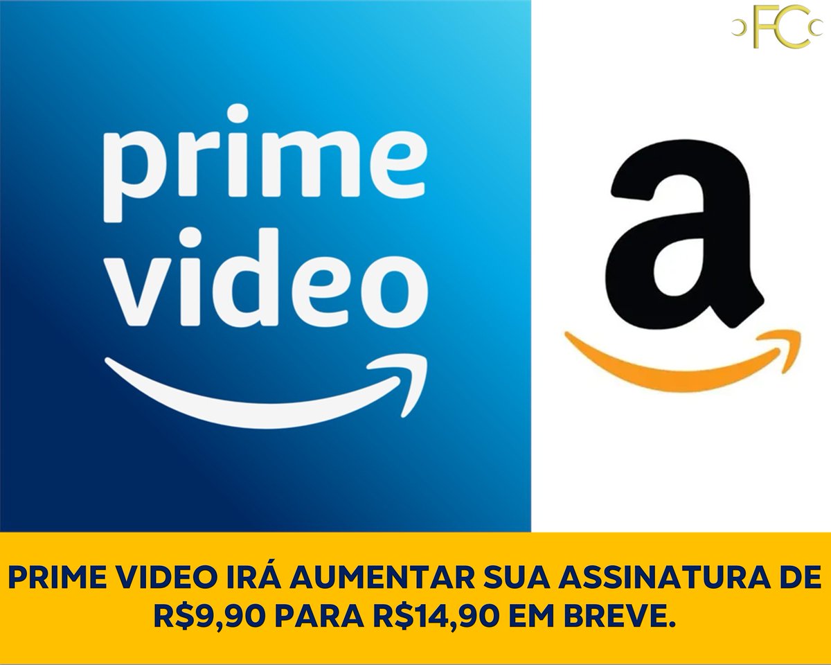 Prime Video irá aumentar sua assinatura de R$9,90 para R$14,90 em breve.

Fonte: @siteptbr