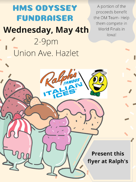 Get yourself a sweet treat at Ralph's tomorrow, and support our Odyssey of the Mind team! #HazletProud