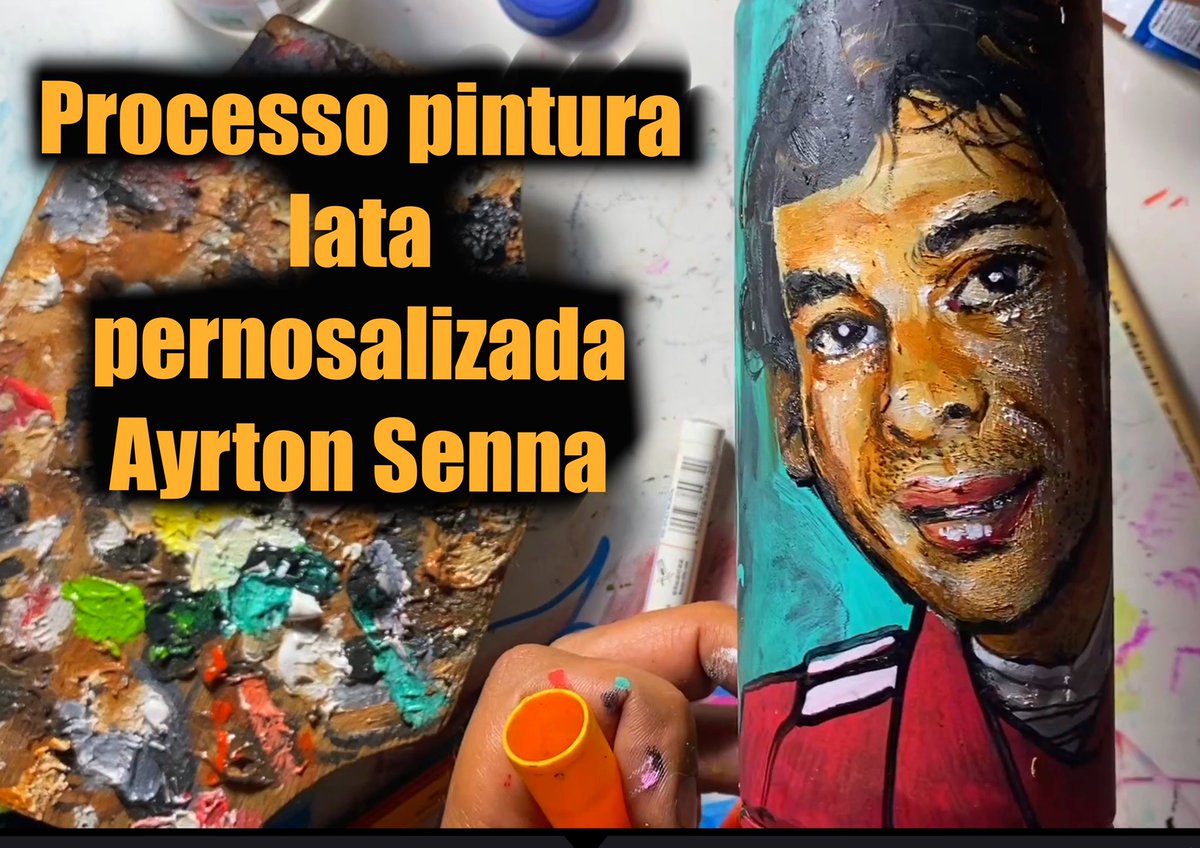 Video novo no canal. Lata personalizada Ayrton Senna. Click no link abaixo e veja o vídeo completo! youtu.be/VTHVZMvSZhI #ayrtonsenna #lataspersonalizadas #craft #handmade #formula1