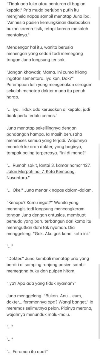 archeselene's tweet photo. a #Jaemren Prompt

tw // suicide , mention of omegaverse , mention of death
cw // harsh words , frontal , transmigration

Juna harusnya sudah meninggal, tapi ia bangun lagi di dunia lain, dunia dengan seorang dokter muda-ganteng-wangi yang memikat hatinya. https://t.co/RFxtCmu4LA