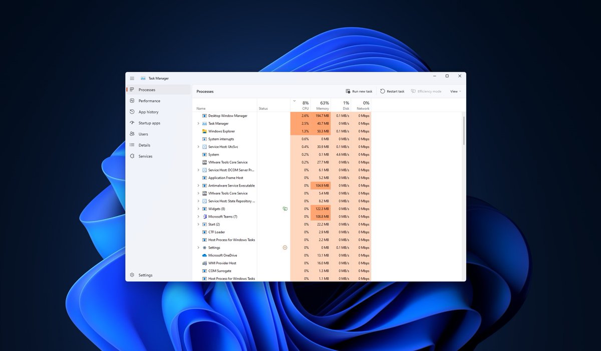 WindowsLatest's tweet image. The new Task Manager for Windows 11! 🔥 #Windows11
