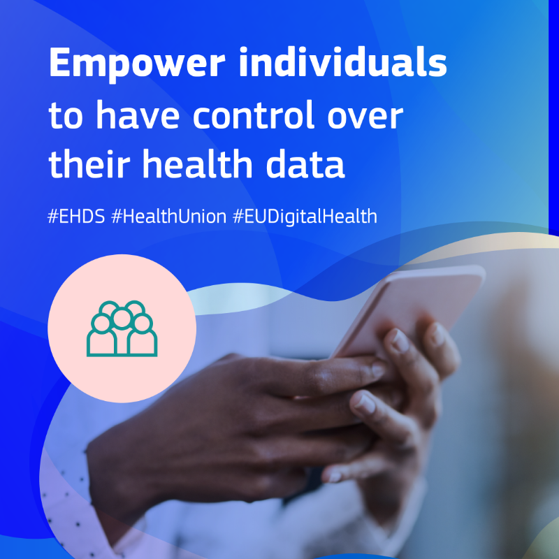 EU_Health's tweet photo. We need to make our healthcare systems more resilient, accessible &amp; better at providing high-quality care.

The European #HealthData Space will revolutionise how we use health data in a safe &amp; trusted way.

#EHDS #HealthUnion #EUDigitalHealth