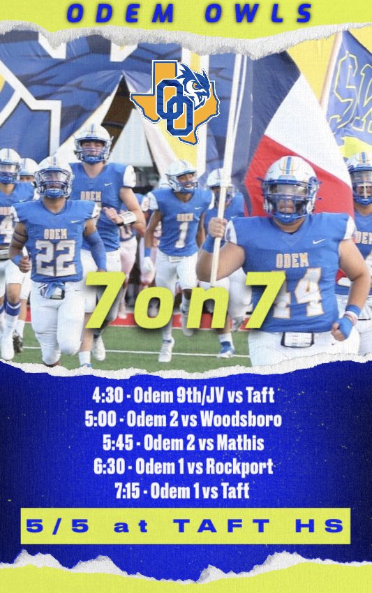 Odem Owl Football (@odemowlfootball) on Twitter photo 