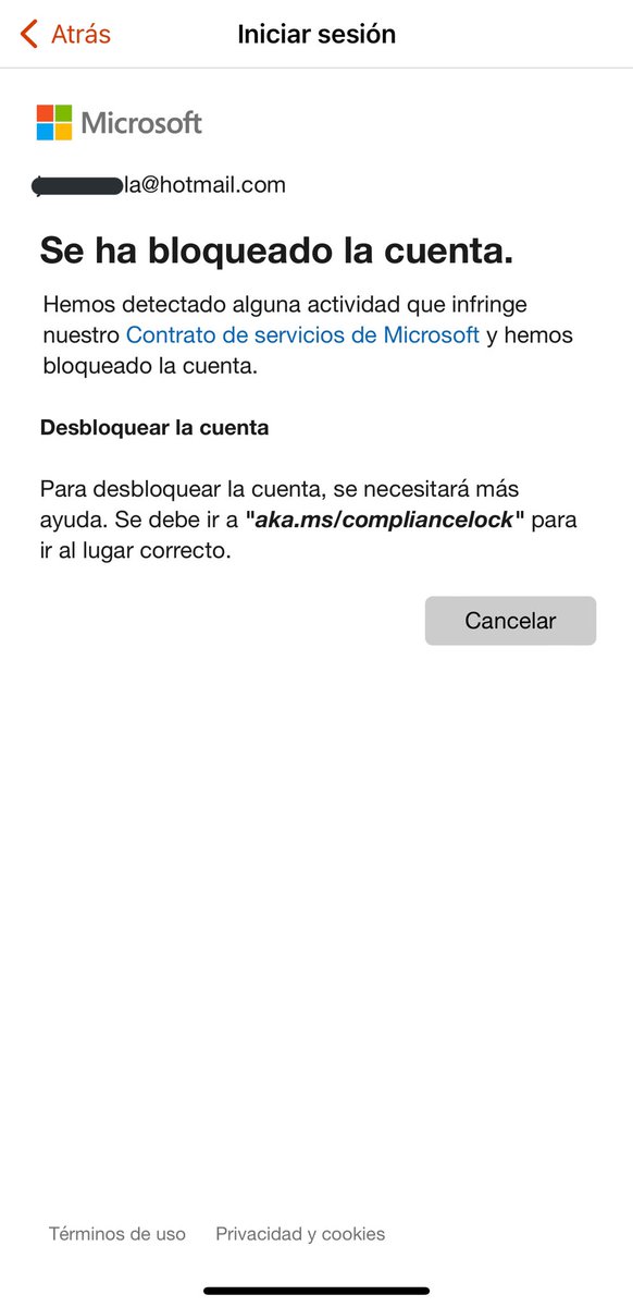 jasnmola's tweet photo. @msdevlatam necesito desbloquear mi cuenta ya que es mi medio de trabajo https://t.co/y8GTN47hTv