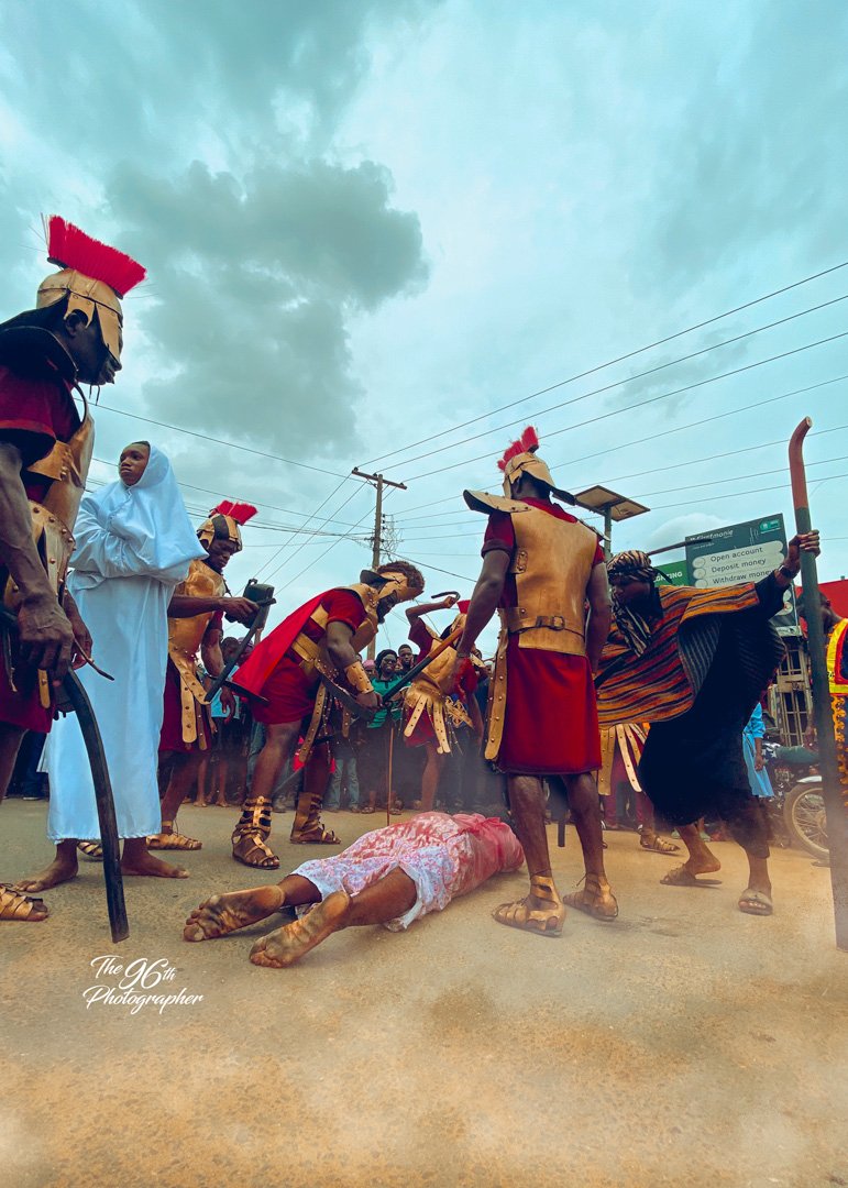 His pain, Our gain. A collection of 4photographs, Crucifixio, The Nailing, The fall and ps28;18.
All shot on Iphone 11pro

Every year christians all over the world mark good Friday and catholics make re-enactment of the passion of Christ as a means of evangelization.