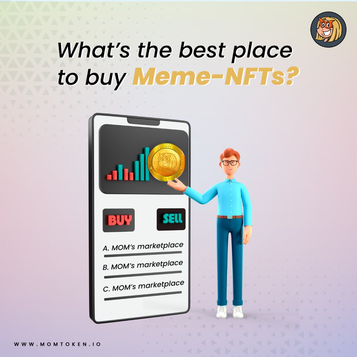 MomTokenGlobal's tweet photo. The Best place to buy Meme NFTs...

MOM's Meme NFT Marketplace is Coming Soon...

Join our Community: https://t.co/D7siBZZ2DV

#MOM $MOM #MOMToken #MotherOfMemes #NFT #MEMENFT #cryptocurrency #Crypto #MemeToken #100XToken https://t.co/CckJUTcQyI