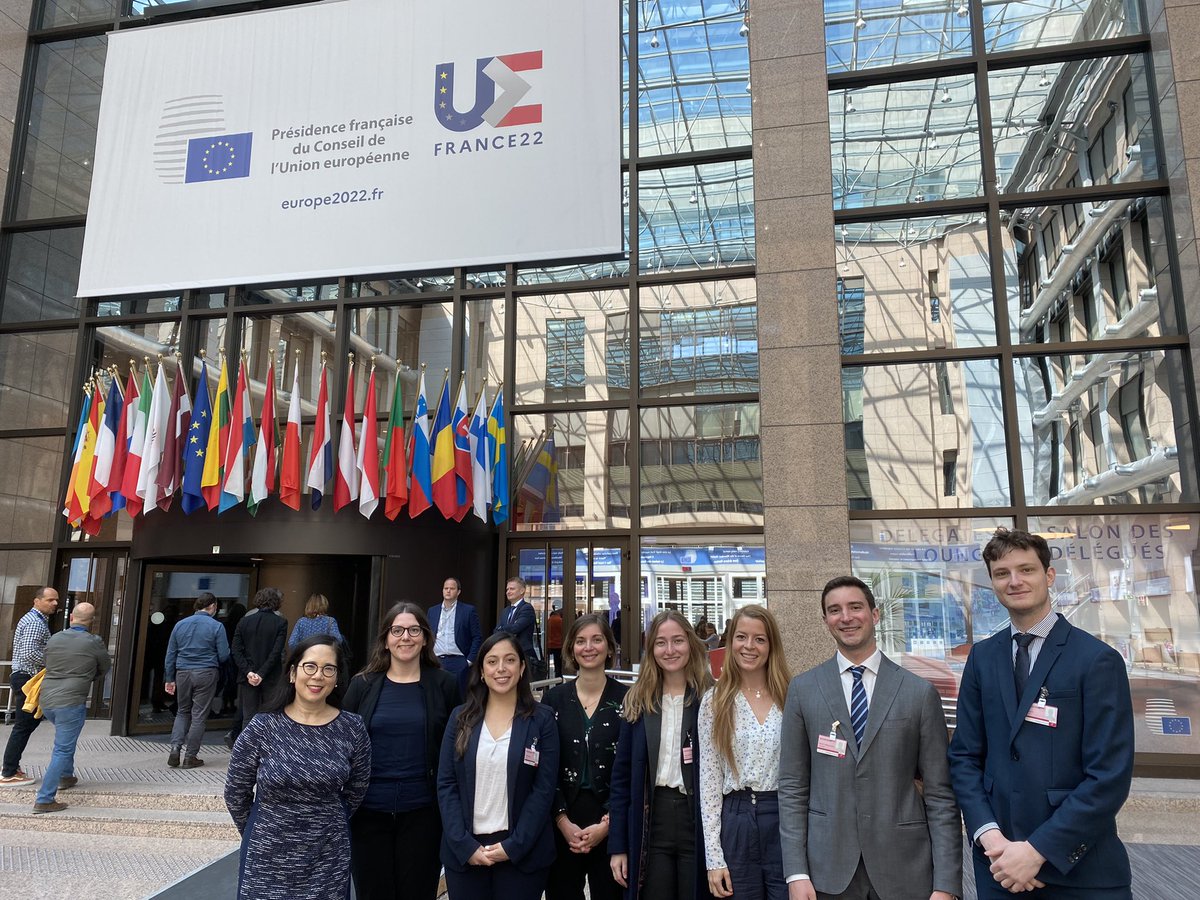 MATA_CoE's tweet photo. The #MATAstudents visited the #eucouncil today as a guest of #transatlantic working group, thanks @TBruselas for the invitation and we look forward to more cooperation https://t.co/08bOVQ7YQM