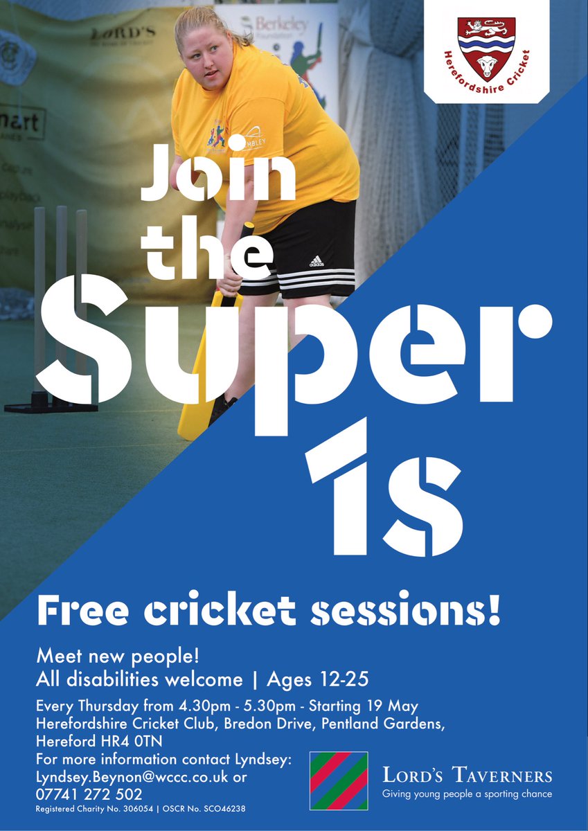 This is an amazing opportunity for anyone involved in Herefordshire disability sport. Pls retweet sports family and make sure EVERYONE is getting the chance to get involved in #cricket  <a href="/HerefordsCric/">HerefordshireCricket</a> #disabilitycricket #disabilitysport