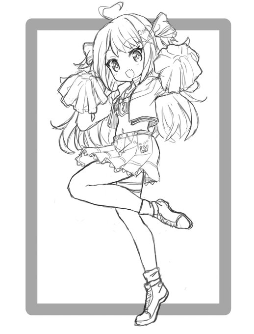 チアラヴカちゃん!
仕上げはのちのち✨

 #ラヴがき 