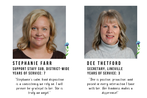 HSSD's tweet photo. As we continue #StaffAppreciationWeek, we feature Stephanie Farr and Dee Thetford who were recently recognized as Humanity Heroes in The Compass, HSSD's eNewsletter for families. #BringHumanityBack https://t.co/Pa9fdbWkTa