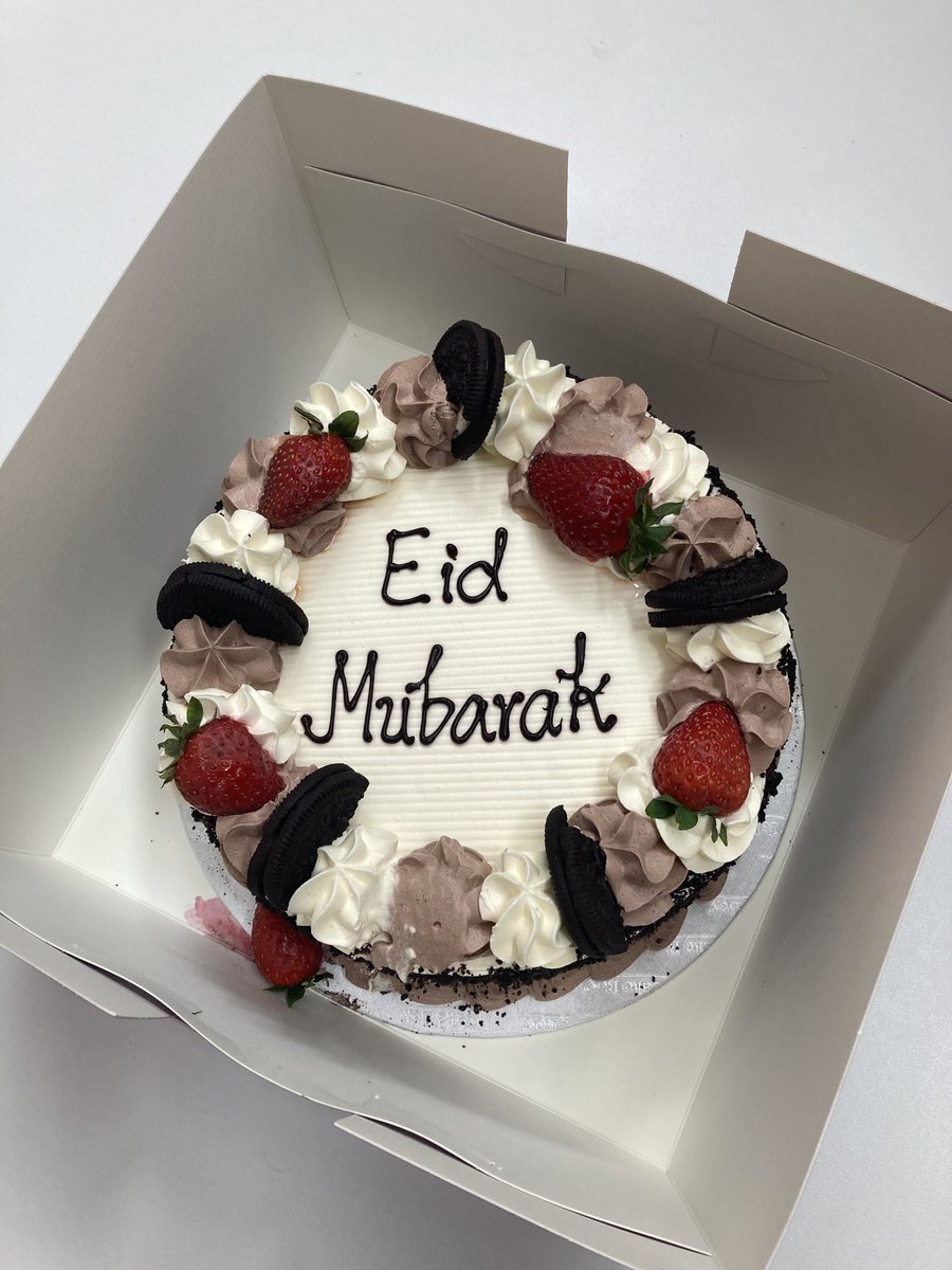 A huge thank you to our wonderful parents for such a lovely gesture. All the staff are extremely grateful. It almost looks too good to eat! #community #EidMubarak #celebration
