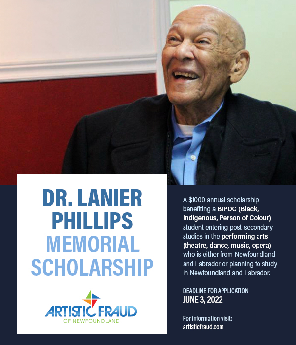 artisticfraud's tweet photo. Now accepting applications for the Dr. Lanier Phillips Memorial Scholarship! #nlarts #nltheatre #scholarship https://t.co/rQ2xUYCWd2