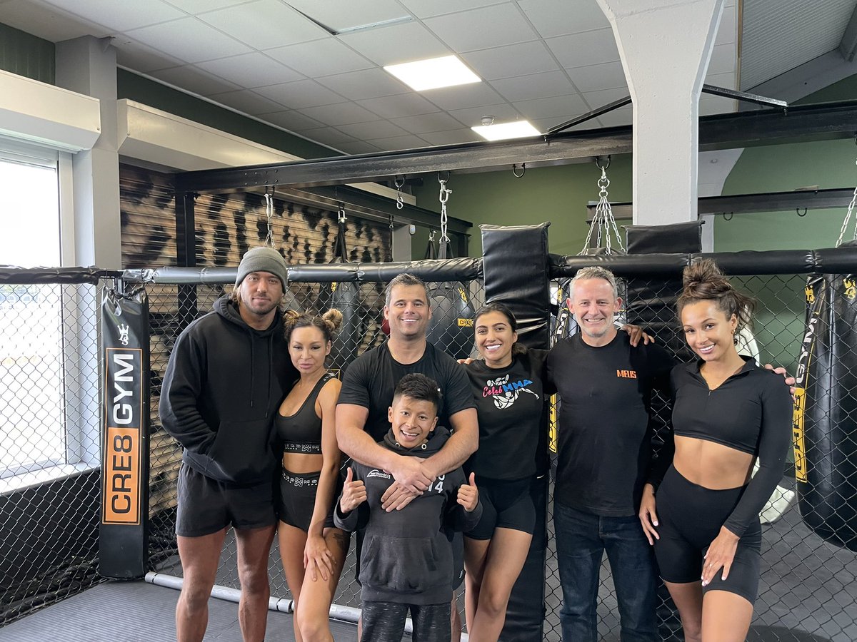 Spending the day leading breathwork sessions for the <a href="/CelebMma/">Celeb MMA</a> team.