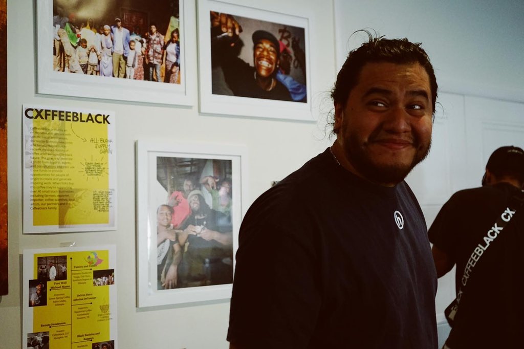 cxffeeblack's tweet photo. This weekend is the last chance to see it in #memphis before the debut in Houston next week! 

Tickets in the bio and such. See y’all Saturday✌🏿 

📷: @a_puccio x @mrscxffeeblack x @abartjones 

https://t.co/bUlHcPz2kZ

#cxffeeblacktoafrica #choose901 #specialtycoffee https://t.co/2aMMtj4FRR