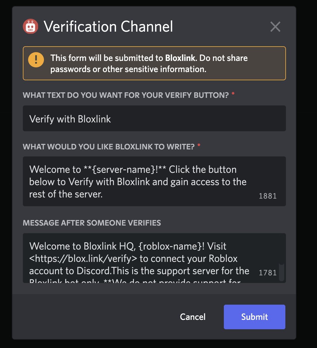 Verification 🔌 - Bloxlink Documentation