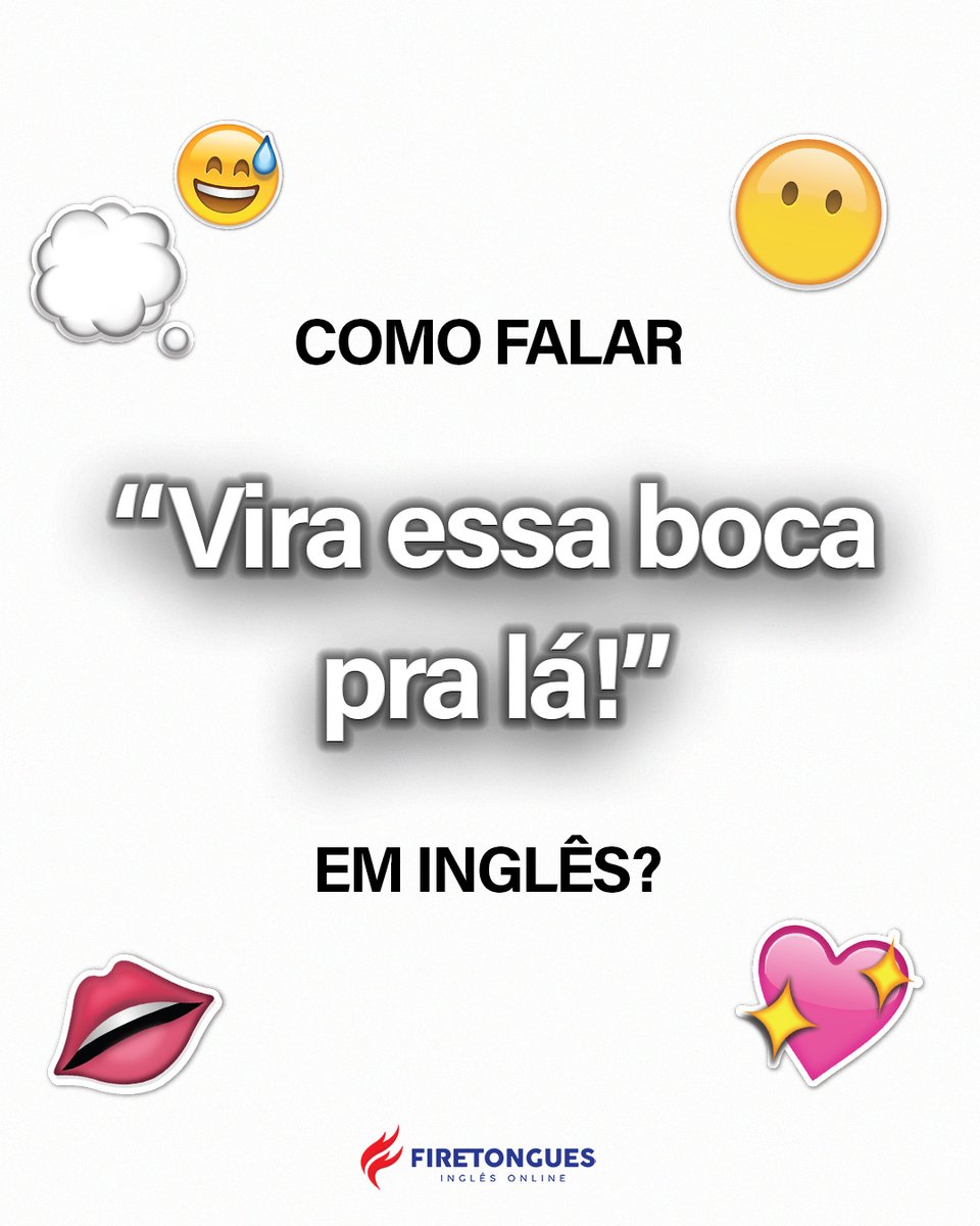 Firetongues_br's tweet photo. Expressões são sempre úteis para ampliarmos o vocabulário! 
Olha só essa: bite your tongue. 

#firetongues #dicadeingles #learnenglish https://t.co/iluOvq2MyQ