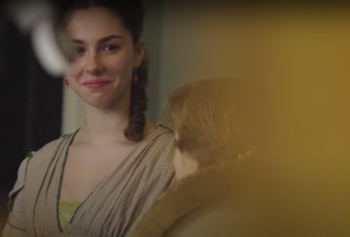 I need to know what is going on in this shot!!! Found what I am certain is a BTS shot for #SanditonS3 and Augusta is SMILING!! #Sanditon #Heybourne