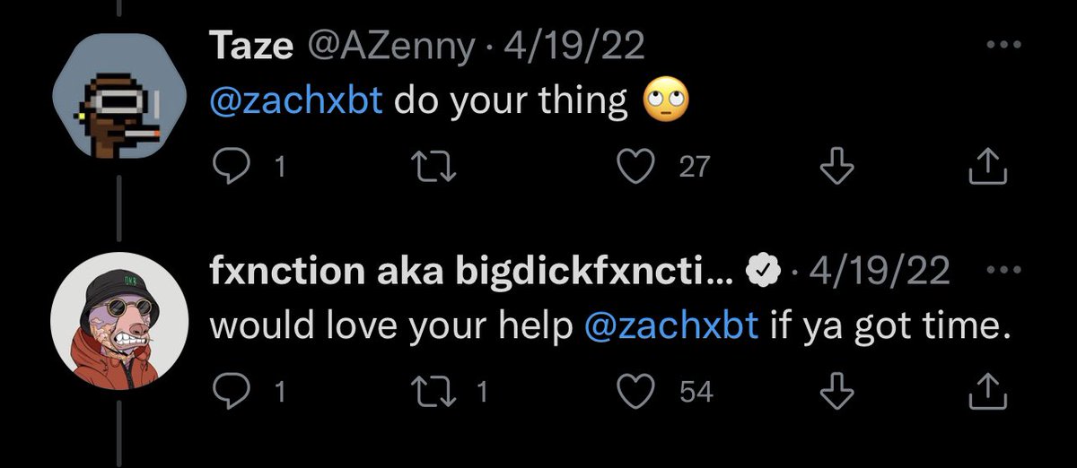 ZachXBT (@zachxbt) on Twitter photo 1/ Recently <a href="/0x_fxnction/">Milf Hunter</a> had his wallet compromised for $240k (2349 SOL). Shortly after my notifications blew up with people tagging me to investigate.
Here’s the story of where the funds went, how I was able to recover a portion of it, & who’s potentially behind the attack 1/ Recently <a href="/0x_fxnction/">Milf Hunter</a> had his wallet compromised for $240k (2349 SOL). Shortly after my notifications blew up with people tagging me to investigate.
Here’s the story of where the funds went, how I was able to recover a portion of it, & who’s potentially behind the attack