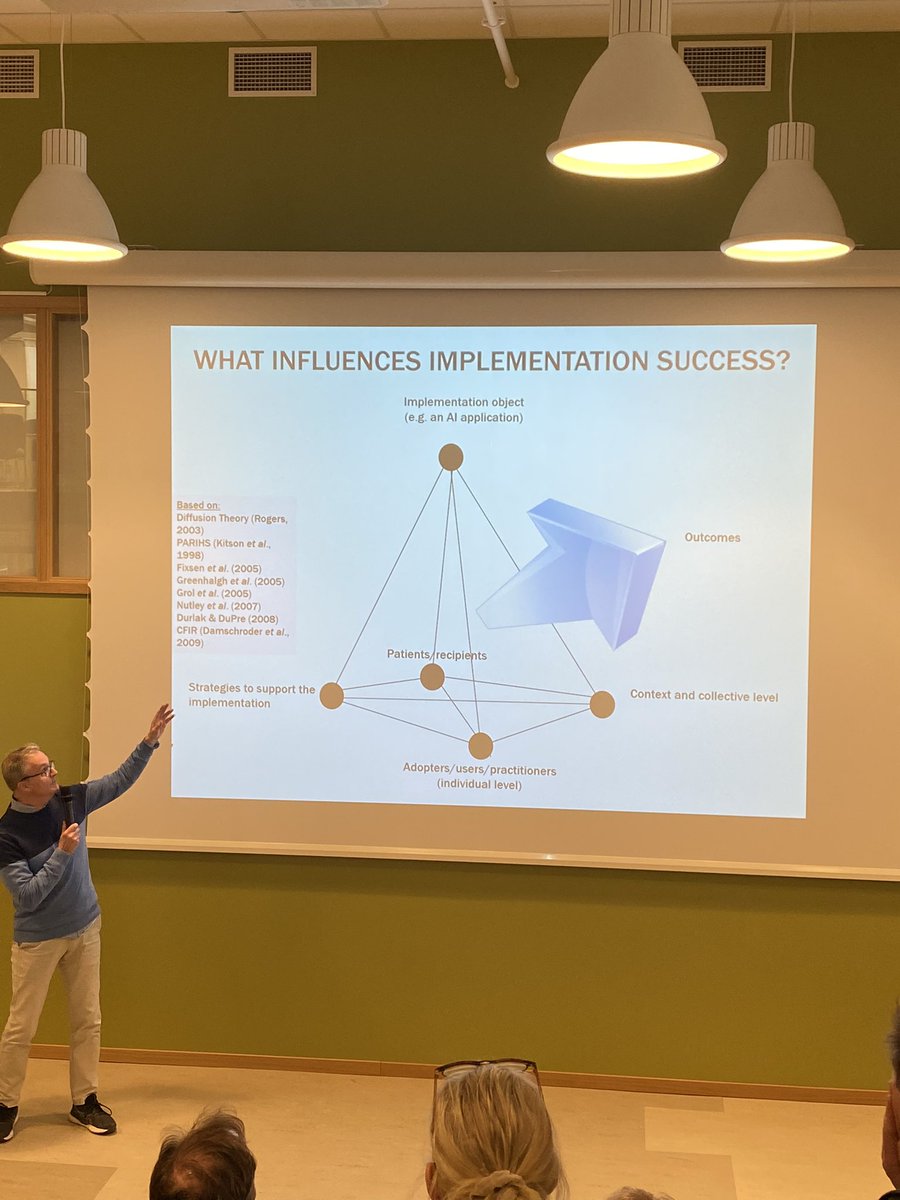 PetraSvedberg (@pachsved) on Twitter photo Listens to Per Nilsen, guest professor at Halmstad University in implementation science. He is funded by Bennet to strengthen our research on Implementation of AI in healthcare. hh.se/forskning/var-… <a href="/HogskolanHstd/">Högskolan i Halmstad</a> Listens to Per Nilsen, guest professor at Halmstad University in implementation science. He is funded by Bennet to strengthen our research on Implementation of AI in healthcare. hh.se/forskning/var-… <a href="/HogskolanHstd/">Högskolan i Halmstad</a>