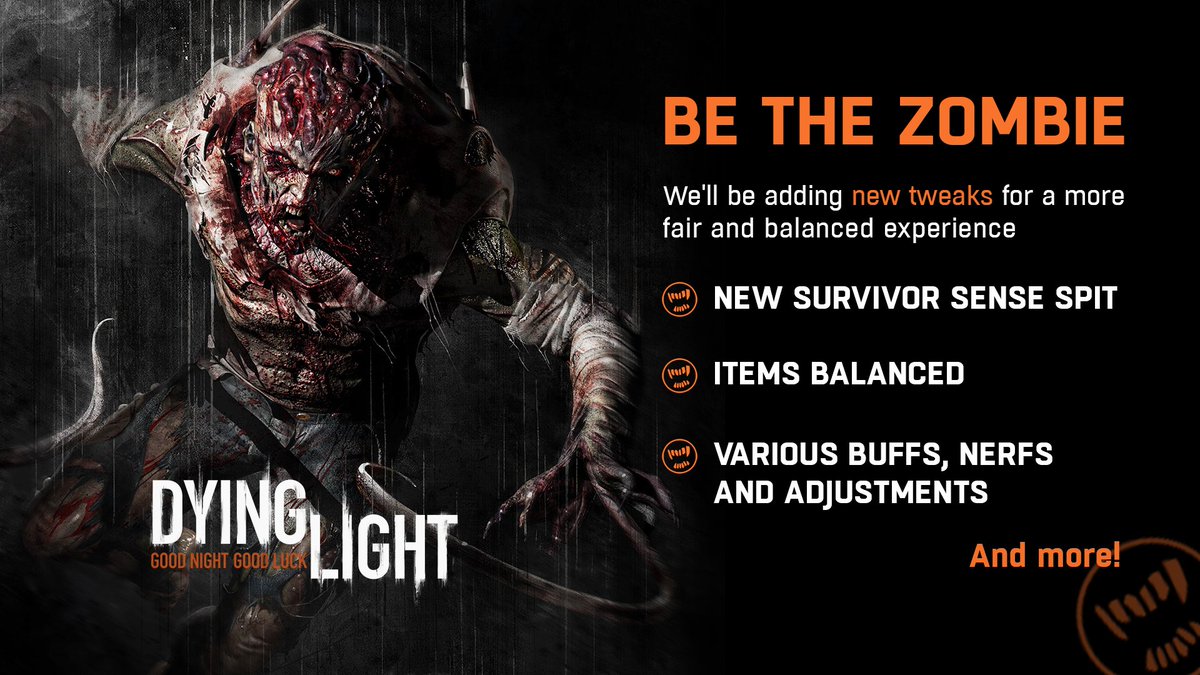 Dying Light on Twitter: the Zombie is getting a Survivor Sense and items update for an improved PvP experience! Stay tuned for the next Dying Light and full patch notes -