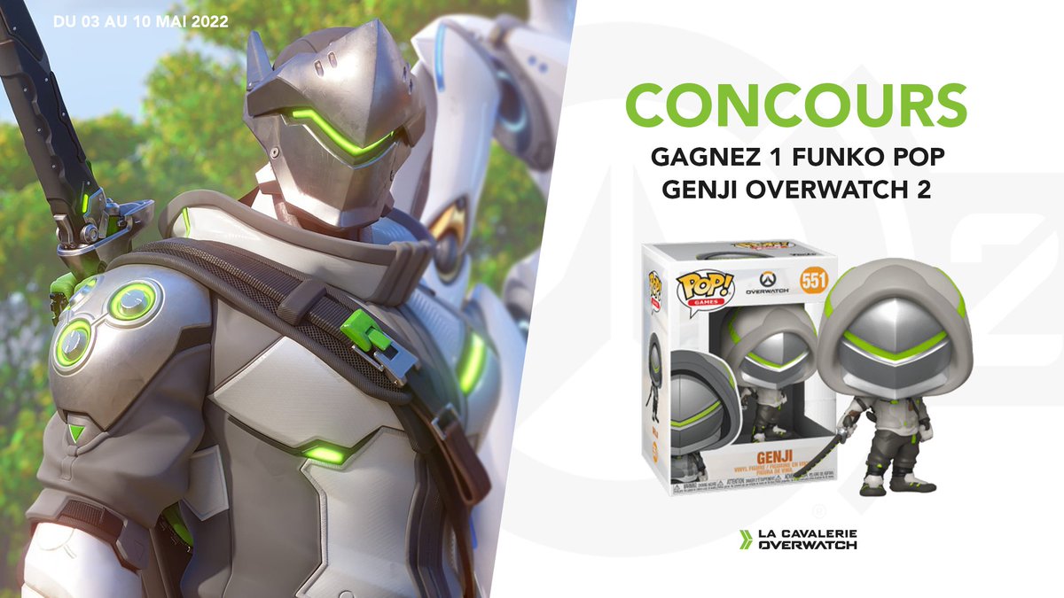 🎁 #CONCOURS - Tentez de remporter une figurine Pop Genji Overwatch 2. Vous avez jusqu'au 10 mai (inclus) pour participer ! 

➟ RT + Follow <a href="/OverwatchLCO/">Cavalry Test</a>