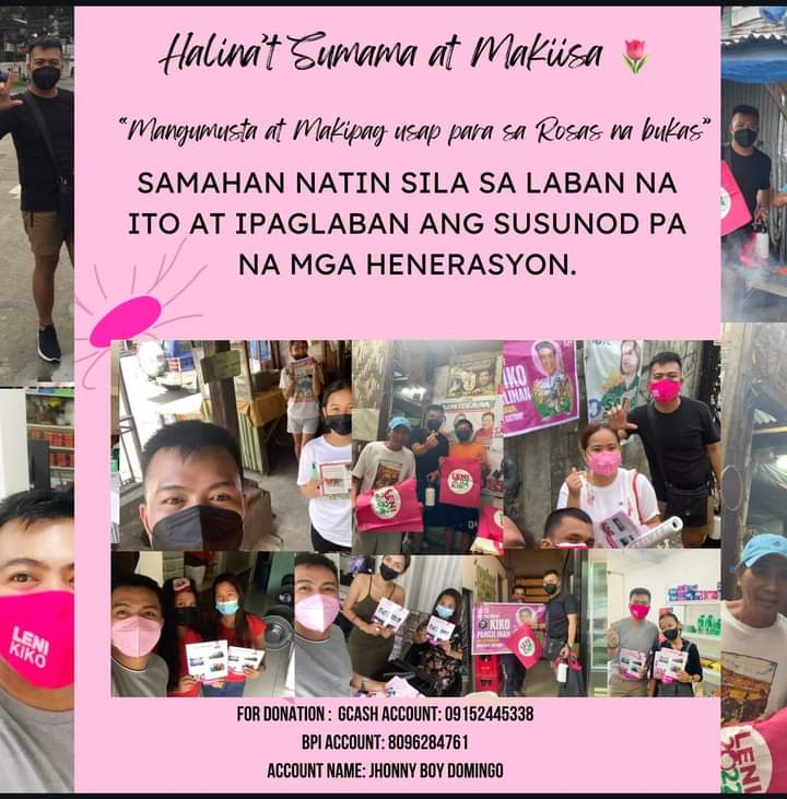 <a href="/rpc_makati/">Angat Buhay RPC Makati</a> Let's help our fellow Kakampinks in Davao! 🌸 details below

Top 3 ang Davao for being one of the vote-rich cities so let's help in strengthening VP Leni's presence! 
Check <a href="/jhonvhondomingo/">Reset Life +</a> if you want to know more about their H2H efforts 

Thank you so much #LeniKikoLaban 🌸🌷💚