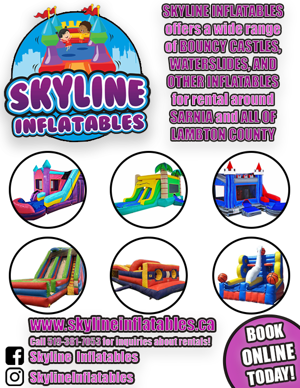 skylinesarnia's tweet photo. 🎉Last weekend was a busy weekend for us at Skyline Inflatables and we wouldn’t have it any other way! We were fully booked with lots of fun rentals 🎉
Weekend bookings are starting to fill up fast for Spring and Summer. ☀️💦🥳
➡️Call 519-381-7053 or find us on Facebook/IG! https://t.co/ci9U07jiGJ