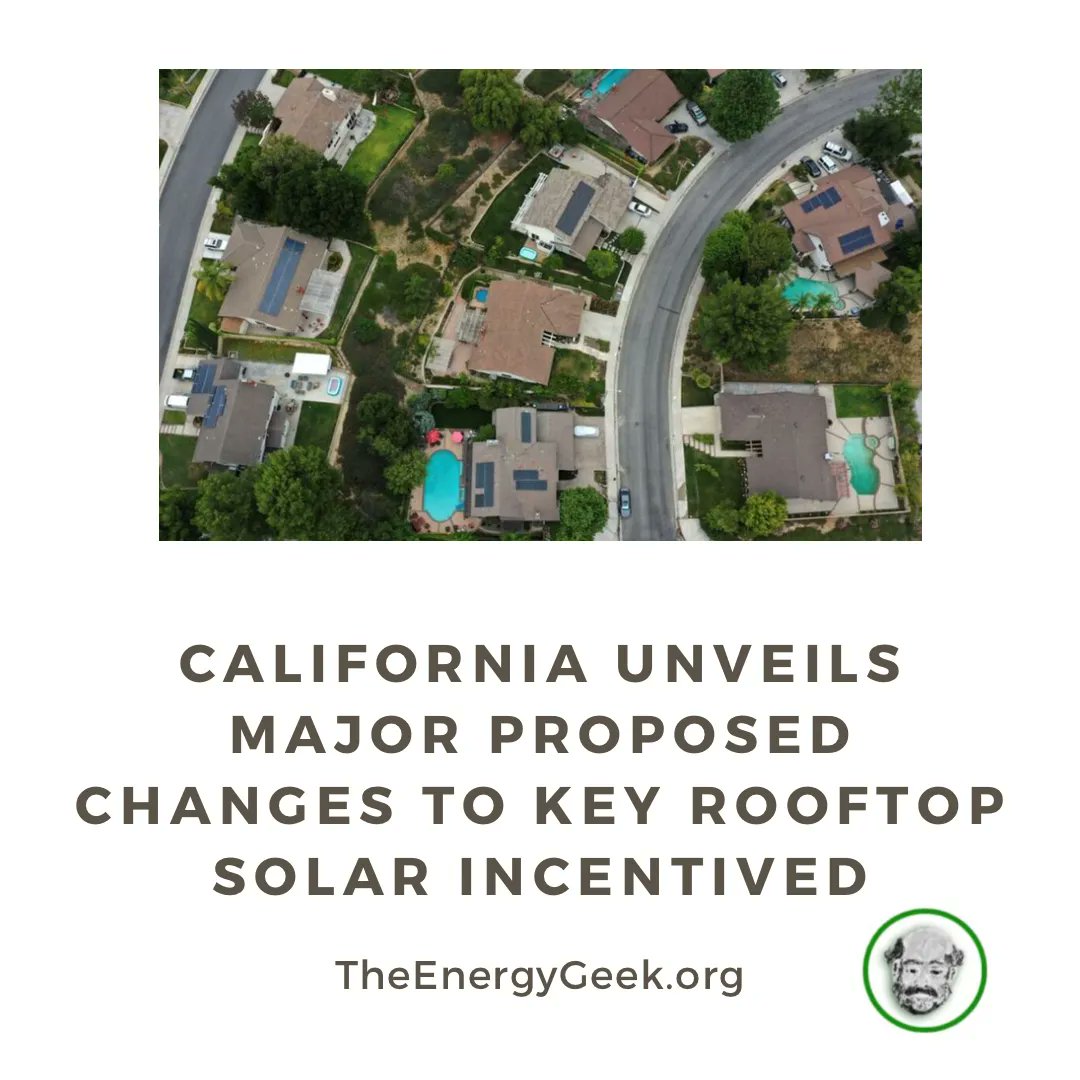 the_energygeek's tweet photo. FULL ARTICLE: https://t.co/qM7QQ7ye1Z
The changes to the state's net metering policy are intended to incentivize solar adopters to pair batteries with their rooftop installations
#renewableenergy #sustainableenergy #solarincentive #ClimateActionNow #solarenergy https://t.co/P2aY69kD8b