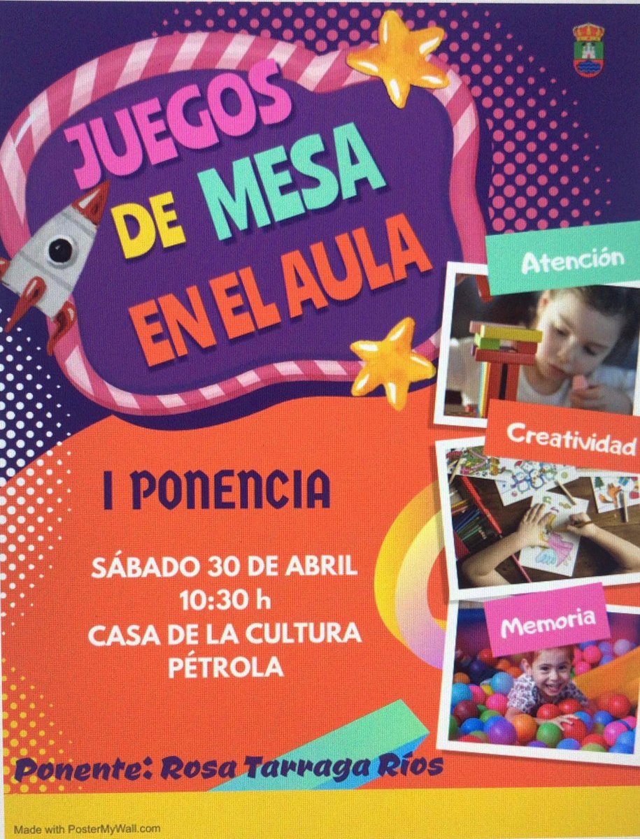 Este fin de semana, mami ha debutado como ponente y ha hablado a sus compañeros docentes de los juegos de mesa ♟ en el aula.

Introducirlos como herramienta educativa y aprovecharlos para fijar conceptos.
#juegosdemesa #juegosdemesaenlasaulas