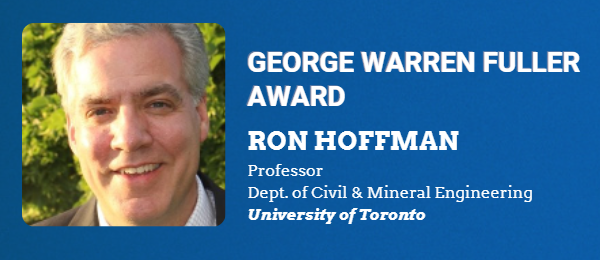 Congratulations to Ron Hofmann, our 2022 George Warren Fuller Awardee! #Water22