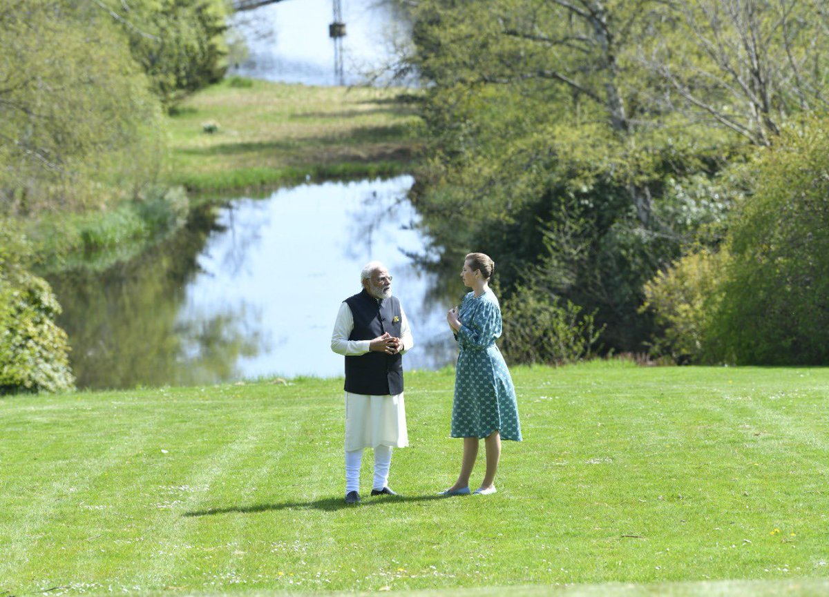 Narendra Modi (@narendramodi) on Twitter photo Marienborg provided the perfect setting for productive discussions with PM Frederiksen. We had extensive deliberations on how to enhance India-Denmark relations.
<a href="/Statsmin/">Statsministeriet</a> Marienborg provided the perfect setting for productive discussions with PM Frederiksen. We had extensive deliberations on how to enhance India-Denmark relations.
<a href="/Statsmin/">Statsministeriet</a>