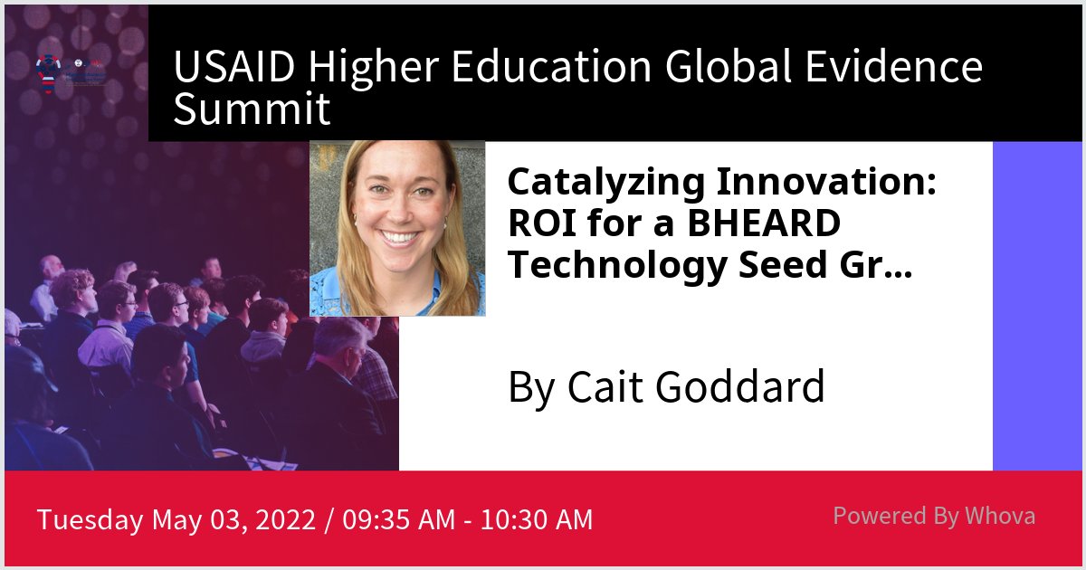I am speaking at USAID Higher Education Global Evidence Summit. Please check out my talk if you're attending the event! #HEGlobalSummit - via #Whova event app